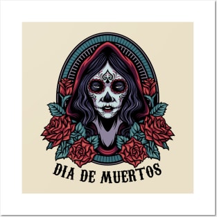 Catrina - Dia De Los Muertos - Color design Posters and Art